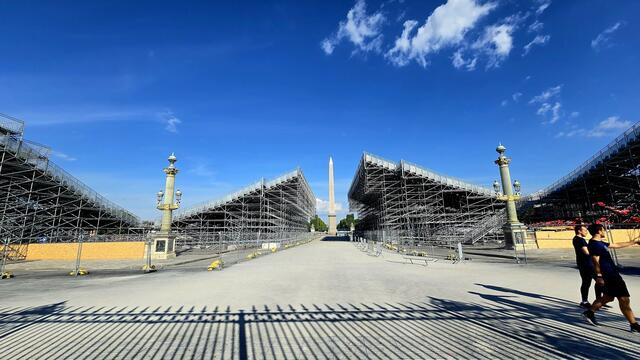 Olympische Spiele der Stahlrohrtribünen - rund um den Obelisken | Foto: thi