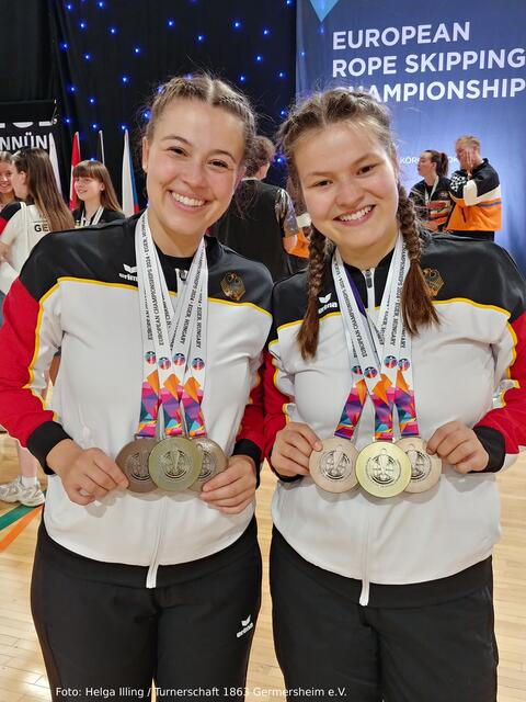 Europameisterinnen im Wheel: Bianca und Simone Illing | Foto: Helga Illing