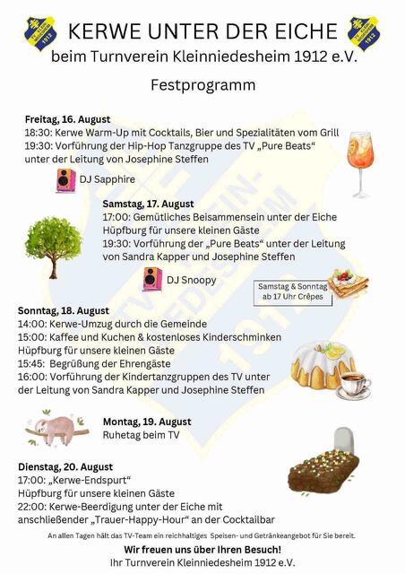 Kerweprogramm TV Kleinniedesheim | Foto: Gestalrung M.K.