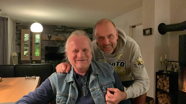 Chefmechaniker Georg Schildknecht (links) mit seinem Fahrer Herbert Hauf | Foto: Archiv Herbert Hauf
