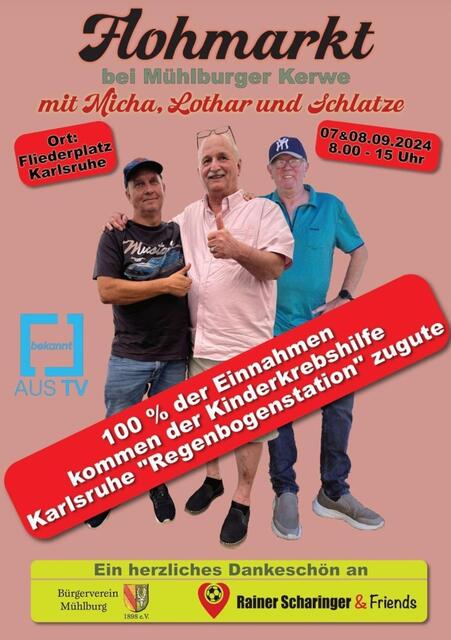 Rückblick ins Jahr 2024: Flohmarkt zugunsten der Kinderkrebshilfe. Das Benefiz-Projekt "Rainer Scharinger &amp; Friends" unterstützt mit der Aktion am Samstag und Sonntag krebskranke Kinder. | Foto: Rainer Scharinger &amp; Friends