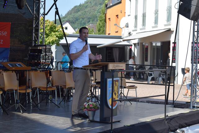 Begrüßung durch den Bürgermeister der Verbandsgemeinde | Foto: B. Bender