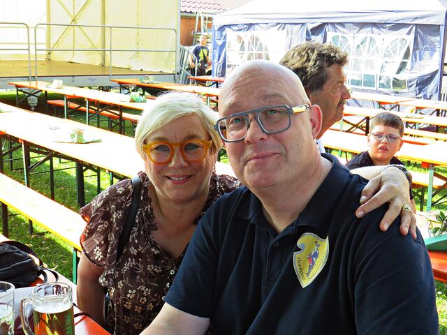 Martin Wiegand und Gattin waren aus Mannheim gekommen | Foto: Brigitte Melder