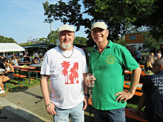 Stefan Klee (stellvertretender Ortsvorsteher) und Markus Lemberger | Foto: Brigitte Melder