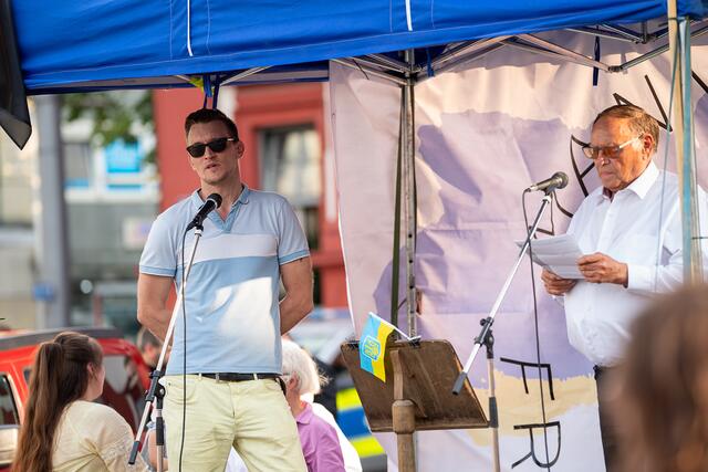 Eindrücke vom Benefizkonzert anlässlich des Unabhängigkeitstags der Ukraine auf dem Mannheimer Marktplatz. | Foto: Christian Gaier