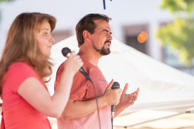 Eindrücke vom Benefizkonzert anlässlich des Unabhängigkeitstags der Ukraine auf dem Mannheimer Marktplatz. | Foto: Christian Gaier