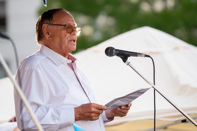 Eindrücke vom Benefizkonzert anlässlich des Unabhängigkeitstags der Ukraine auf dem Mannheimer Marktplatz. | Foto: Christian Gaier