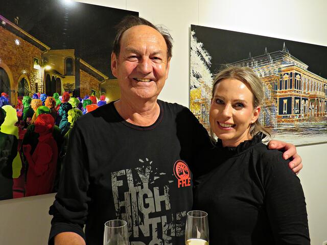 Peter Hofmeister mit seiner Tochter | Foto: Brigitte Melder