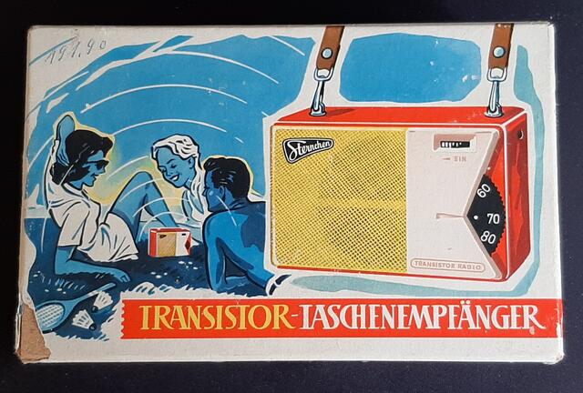 Original-Verpackung Transiostor-Radio Sternchen 
Radio Museum Obermoschel  | Foto: Arno Mohr 