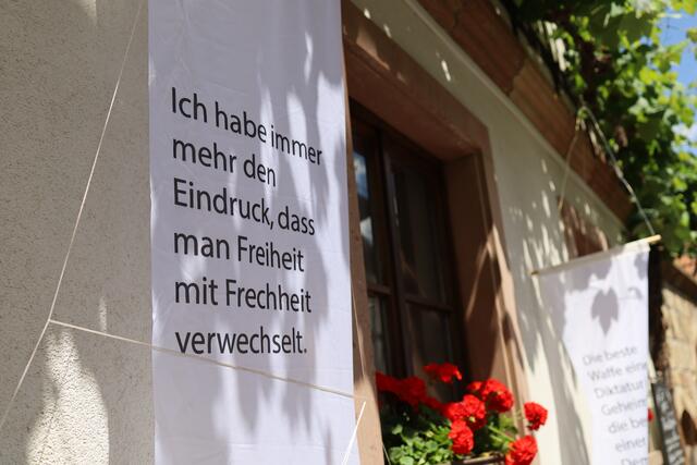 Die Zitate entlang der Festmeile | Foto: Jörg Kaufmann