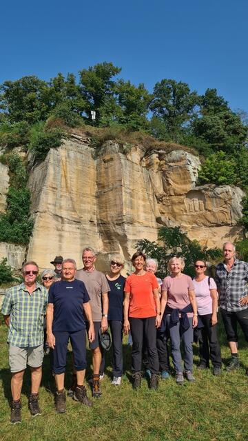 Gruppenfoto am Kriemhildenstein | Foto: Ich
