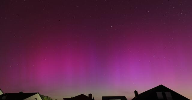 7 Nordlichter vom 10. Mai 2024 über Dirmstein | Foto: Kirsten Löffler