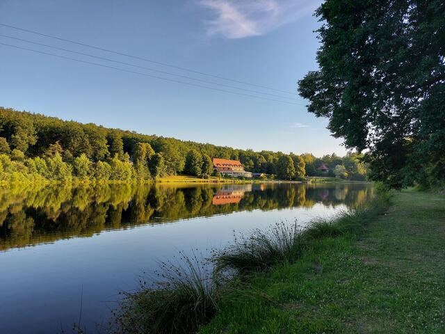 1 Abends am Saarbacher Mühlweiher bei Fischbach bei Dahn | Foto: Marco Bettini