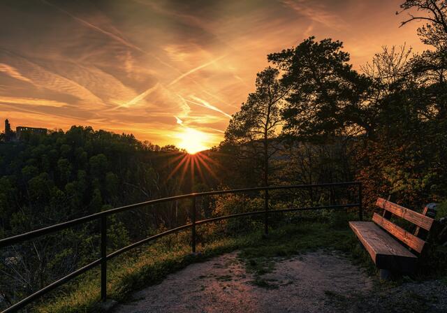 6 Aussichtspunkt zur Limburg bei Bad Dürkheim zum Sonnenuntergang.  | Foto: Alexander Weinheimer