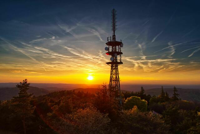 39 Sonnenuntergang auf der Kalmit | Foto: Werner Traudt