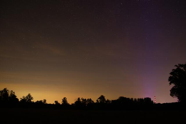 45 Nachtaufnahme Haßlocher Wald, Holidaypark im Hintergrund | Foto: Zofia Przyklenk