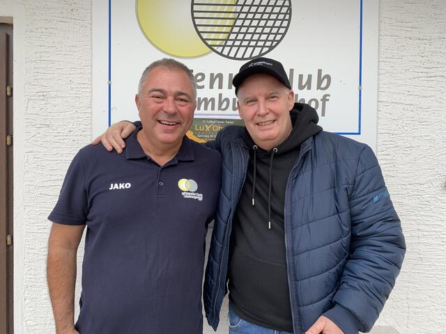 Stefan Naumer (links) und Robert Oberfrank hatten 2009 die Idee für das Fußball-Tennis Turnier | Foto: Michael Sonnick