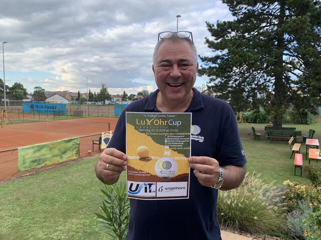 Stefan Naumer freute sich über die schöne Veranstaltung bei seinem Tennisclub in Limburgerhof | Foto: Michael Sonnick