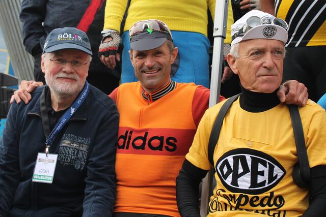 Jockel Faulhaber mit Mario Kummer und Klaus-Peter Thaler | Foto: Michael Sonnick