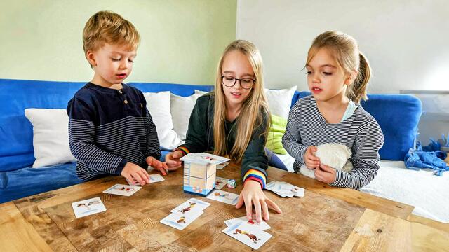 Die Supertester Hauke, Lilli und Rosa: Ohne die Testkinder würde es keine Kinderspiele von Tanja Malinowski und Marcus Meigel geben. | Foto: Tanja Malinowski