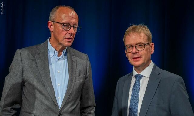 Friedrich Merz und Thomas Gebhart | Foto: (Bildquelle: Rolf H. Epple)