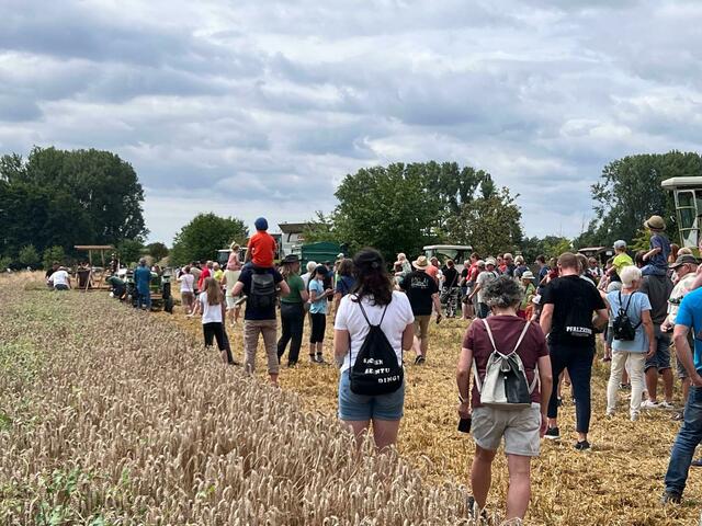 Historische Ernte hat die Besucher fasziniert  | Foto: Martina Nett