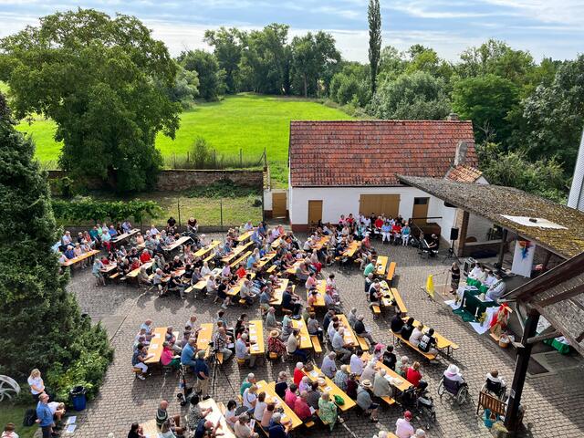 Festgottesdienst in der Fronmühle | Foto: Festkomitee der Ortsverwaltung Geinsheim 