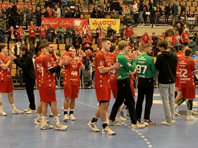 Die Handballer der Eulen Ludwigshafen holten einen Punkt beim Heimspiel | Foto: Michael Sonnick