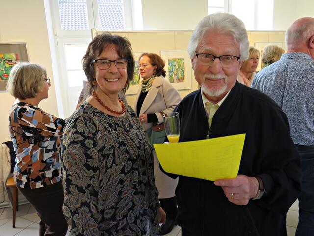 Frau Kaeshammer und Herr Werle (18 Jahre Gemeindepfarrer in Dudenhofen) | Foto: Brigitte Melder