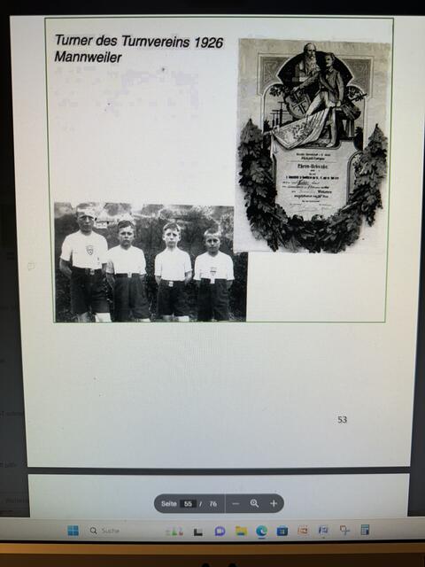 75 Jahre VfL Mannweiler-Cölln, Vorläufer war wohl der Turnverein hier ein Bild aus 1926  | Foto: VFl/C. Betz