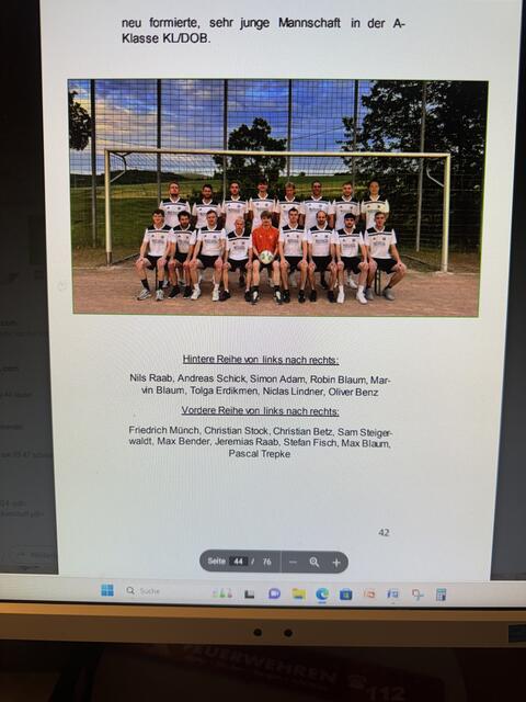 75 Jahre VfL Mannweiler-Cölln 2024 - neu formierte Mannschaft der SG mit VfL  | Foto: VFl/C. Betz