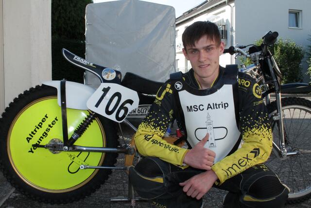 Julien Walter aus Mutterstadt startet als Youngster für den MSC Altrip | Foto: Michael Sonnick