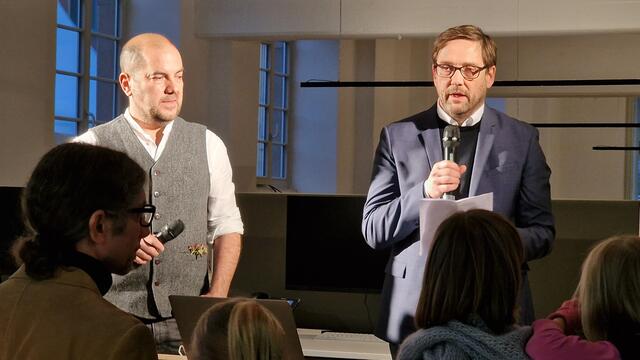 Das erfolgreiche Architektenduo Gunther Bayer (rechts) und Peter Strobel | Foto: Ralf Vester