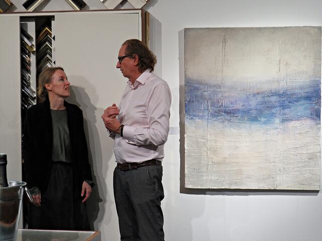 Werner Lauth im Gespräch mit Kristina Weiss | Foto: Brigitte Melder