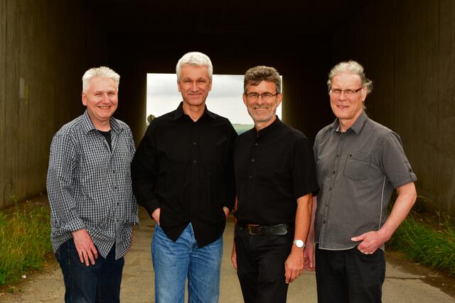 Das „Christof Heringer-Quartett“: Christof Heringer,   Uli Geßner, Matthias Wolf, Thomas Girard (von links)  | Foto: Ron Rodric