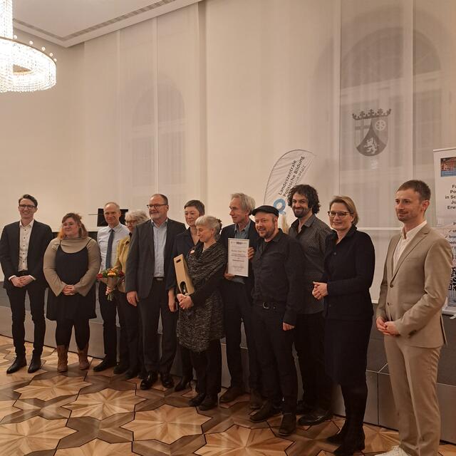 Die Preisverleihung an das Chawwerusch Theater in der Staatskanzlei in Mainz | Foto: Susanne Schmelcher