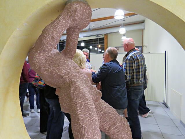 Kunst in der Pause | Foto: Brigitte Melder