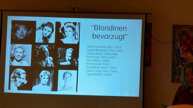 Alfred Hitchcock und seine Hauptdarstellerinnen | Foto: privat