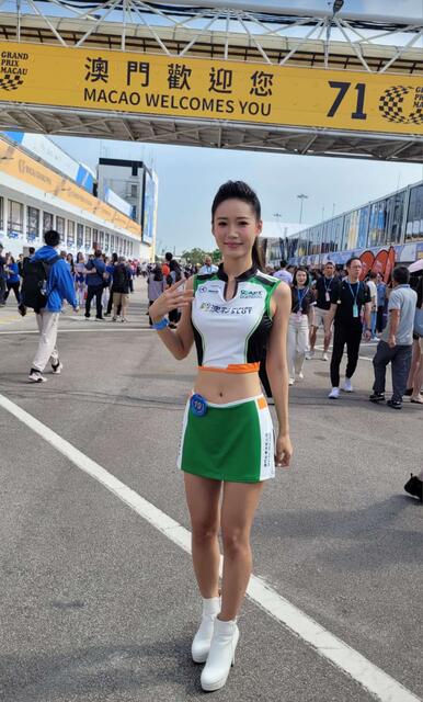 Grid-Girl in Macau | Foto: Frank Wick