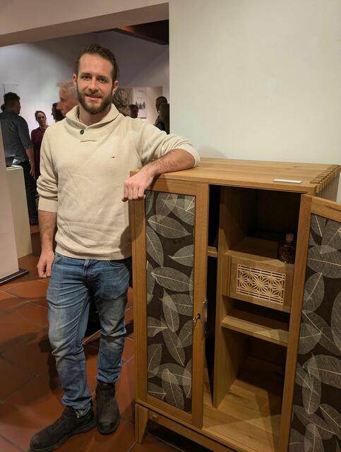 Nachwuchspreis für Kunsthandwerk: Tischler Leon Wegener | Foto: Bezirksverband Pfalz