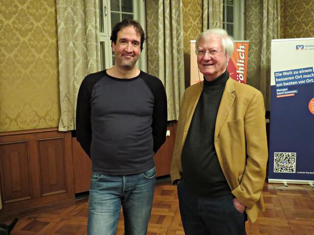 Autor Christoph Lode und Journalist Nikolaus Meyer | Foto: Brigitte Melder