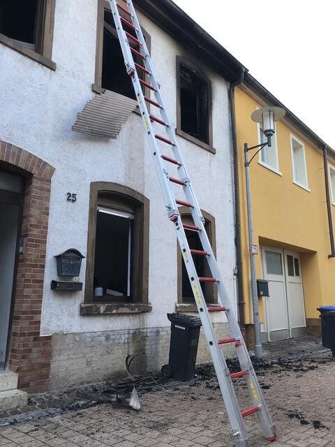 Bei dem Brand in der Lauergasse entstand hoher Sachschaden | Foto: Stadt Speyer/Brand- und Katastrophenschutz