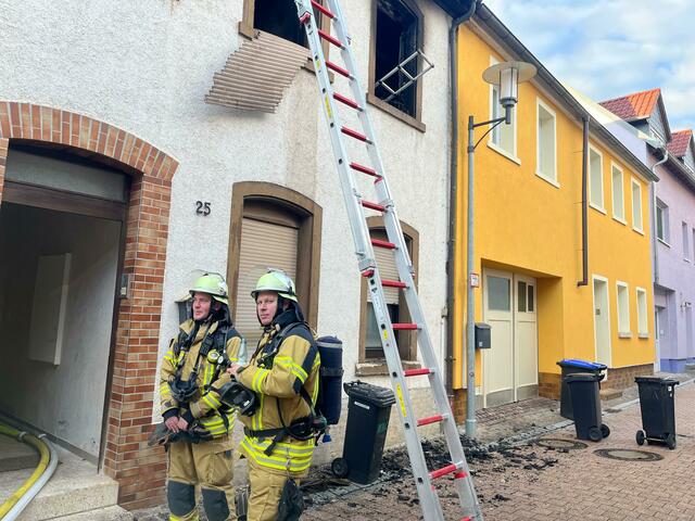 Bei dem Brand in der Lauergasse entstand hoher Sachschaden | Foto: Stadt Speyer/Brand- und Katastrophenschutz