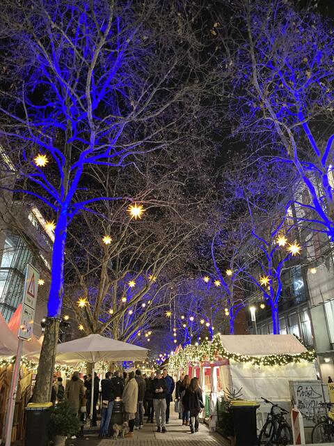 Weihnachtsmarkt auf den Kapuzinerplanken in Mannheim 2024 | Foto: Anouar Touir