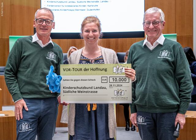 Der Kinderschutzbund Landau freut sich auf die erneute Spende und unterstützt aktiv die Tour 2025 | Foto: Rolf H. Epple