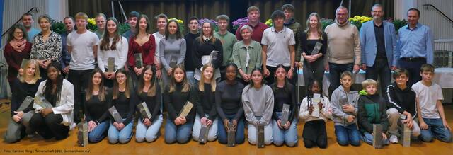 Ehrung erfolgreicher Leichtathleten durch Abteilungsleiter Jochen Kainz | Foto: Karsten Illing