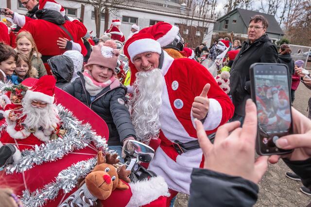 Die Harley Davidson Riding Santas aus der Südpfalz sind auch 2024 wieder unterwegs | Foto: Paul Needham