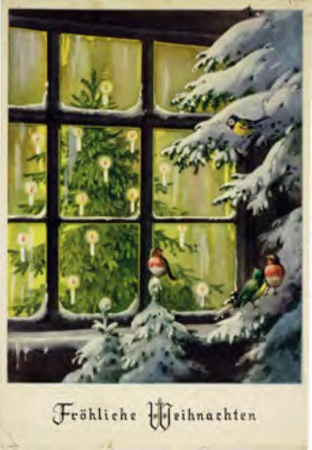 Postkartensammlung Geschichtsverein Klein-Winternheim
"Fröhliche Weihnachten" | Foto: Bestand X 3 Nummer 2532, Landesarchiv Speyer