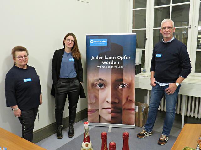 Mitarbeiter vom Weißen Ring e.V., für die der Abend standfand | Foto: Brigitte Melder