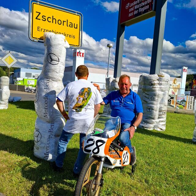 Rainer Pommer auf der Kreidler 50 ccm | Foto: Marcel Uhlmann